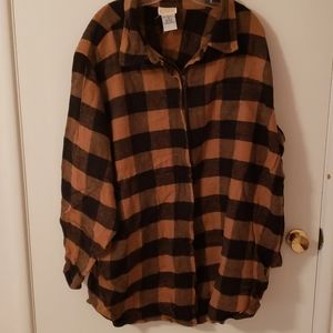 Cozy flannel zip up